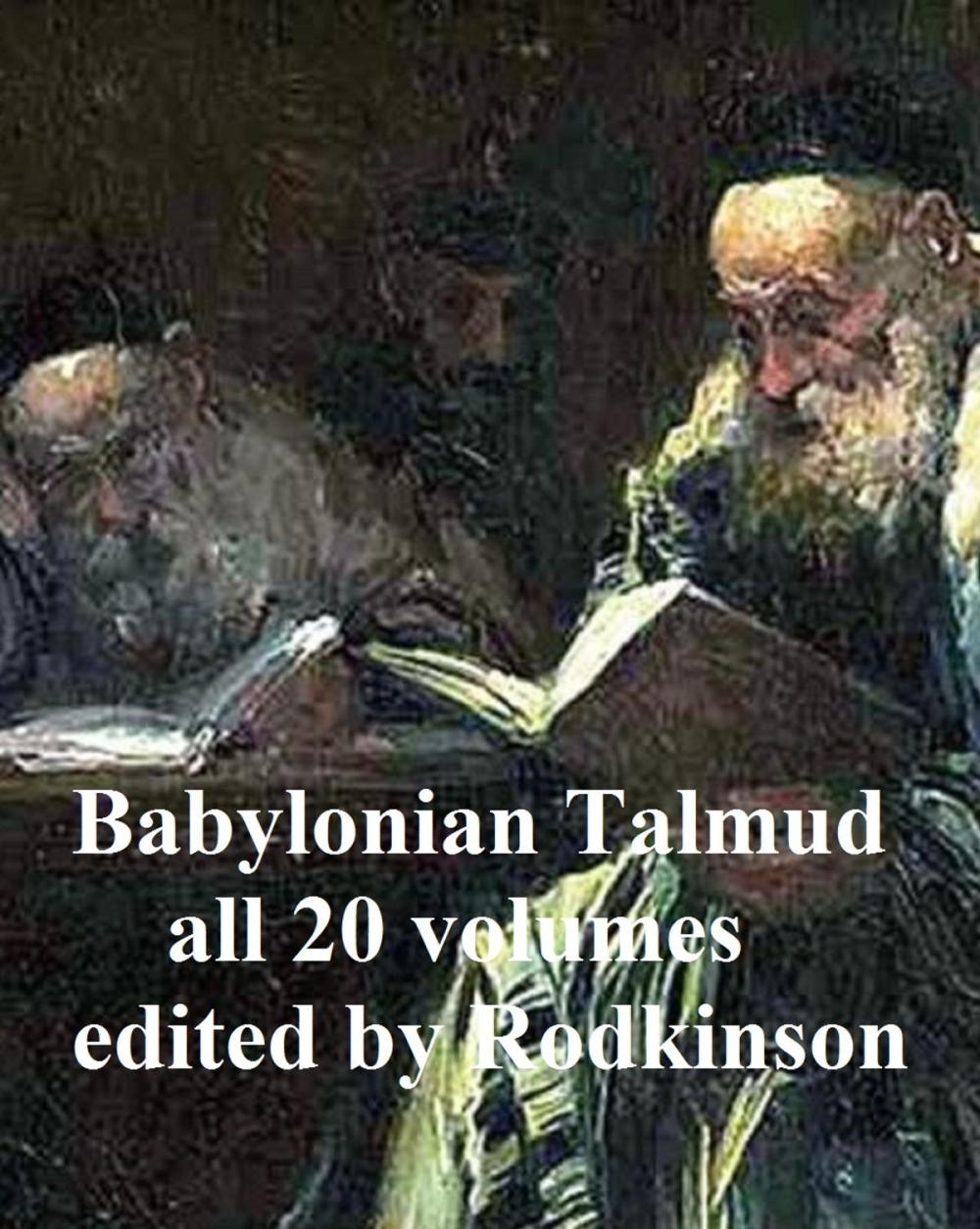 Big bigCover of The Babylonian Talmud, all 20 volumes in a single file