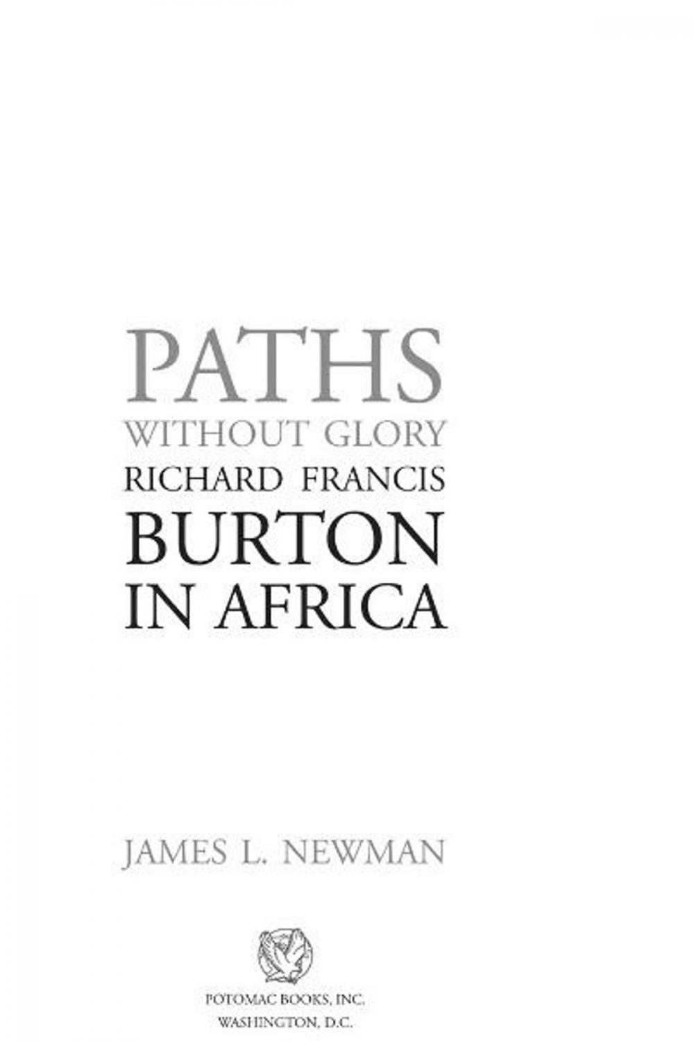 Big bigCover of Paths Without Glory: Richard Francis Burton in Africa