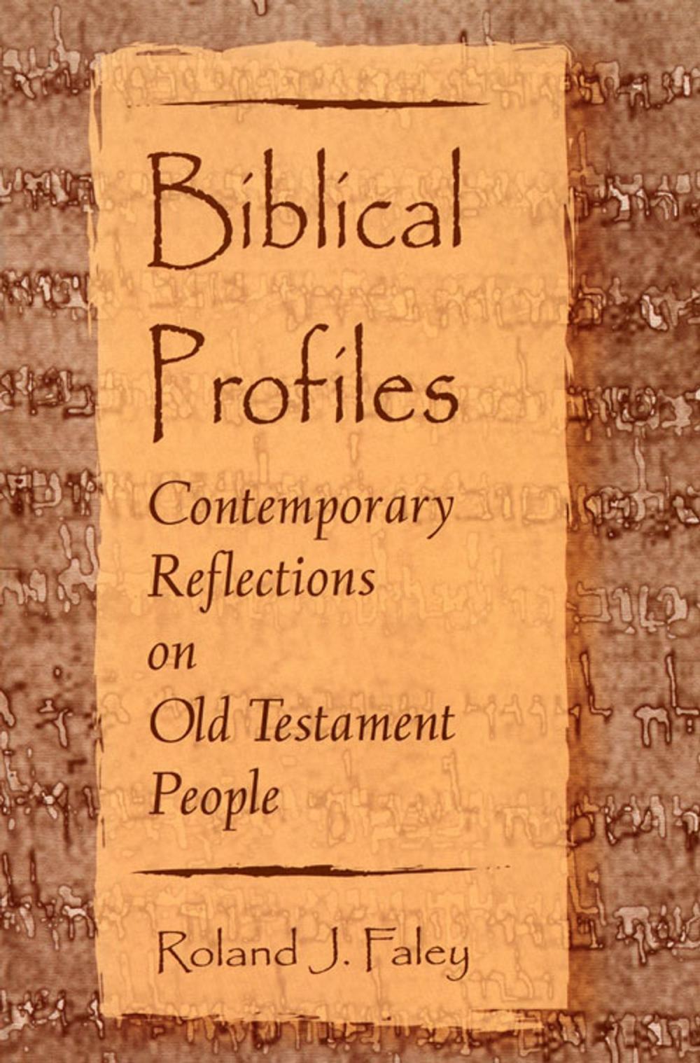 Big bigCover of Biblical Profiles: Contemporary Reflections on Old Testament People