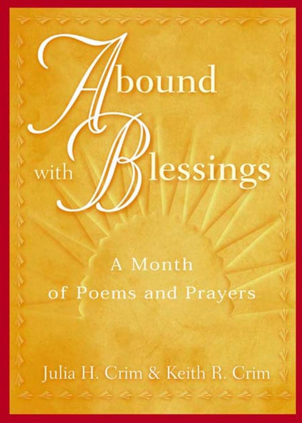 Big bigCover of Abound with Blessings: A Month of Poems and Prayers