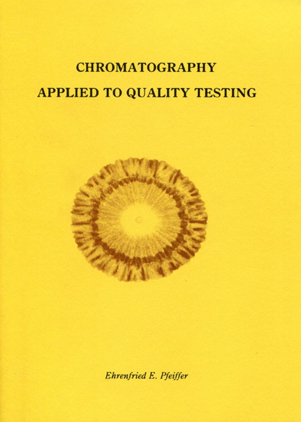 Big bigCover of Chromatography Applied to Quality Testing