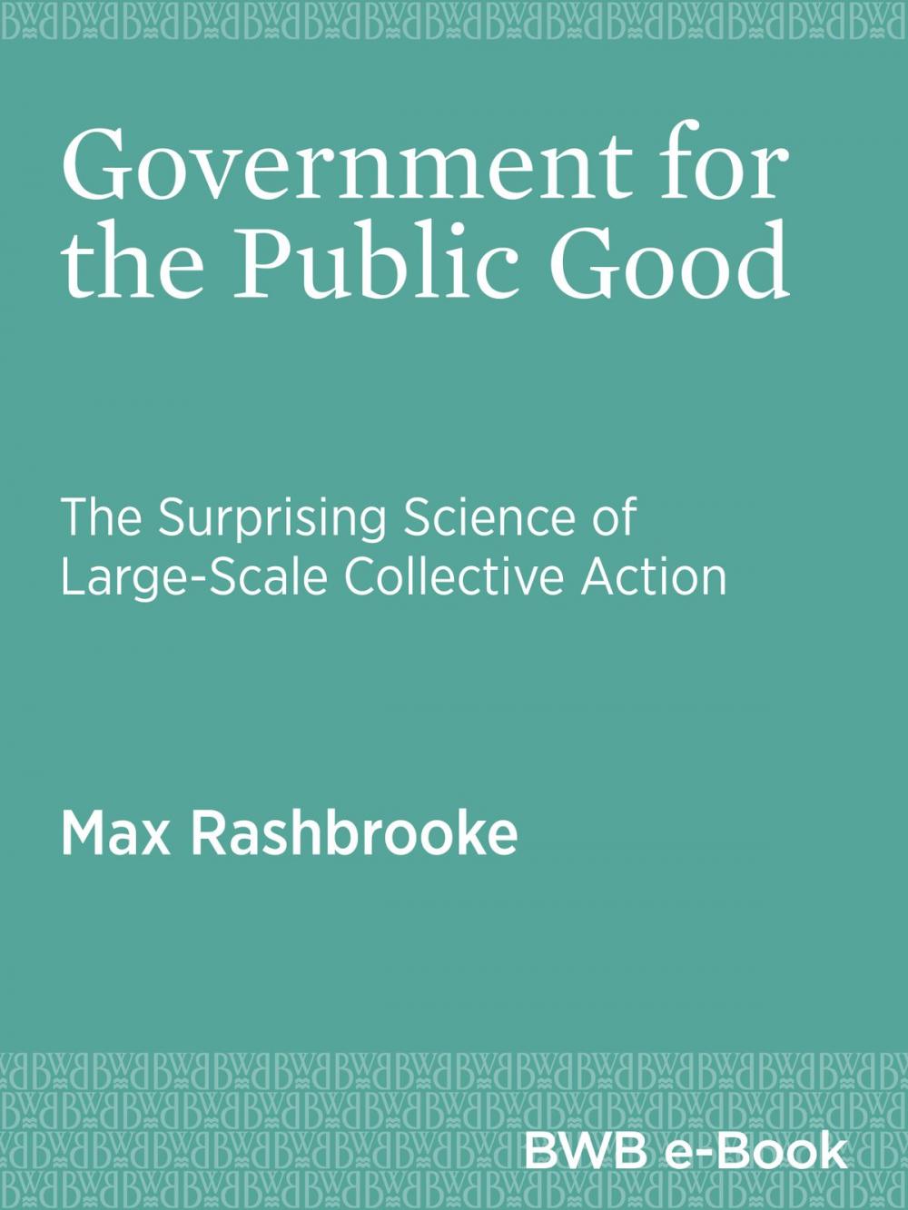 Big bigCover of Government for the Public Good