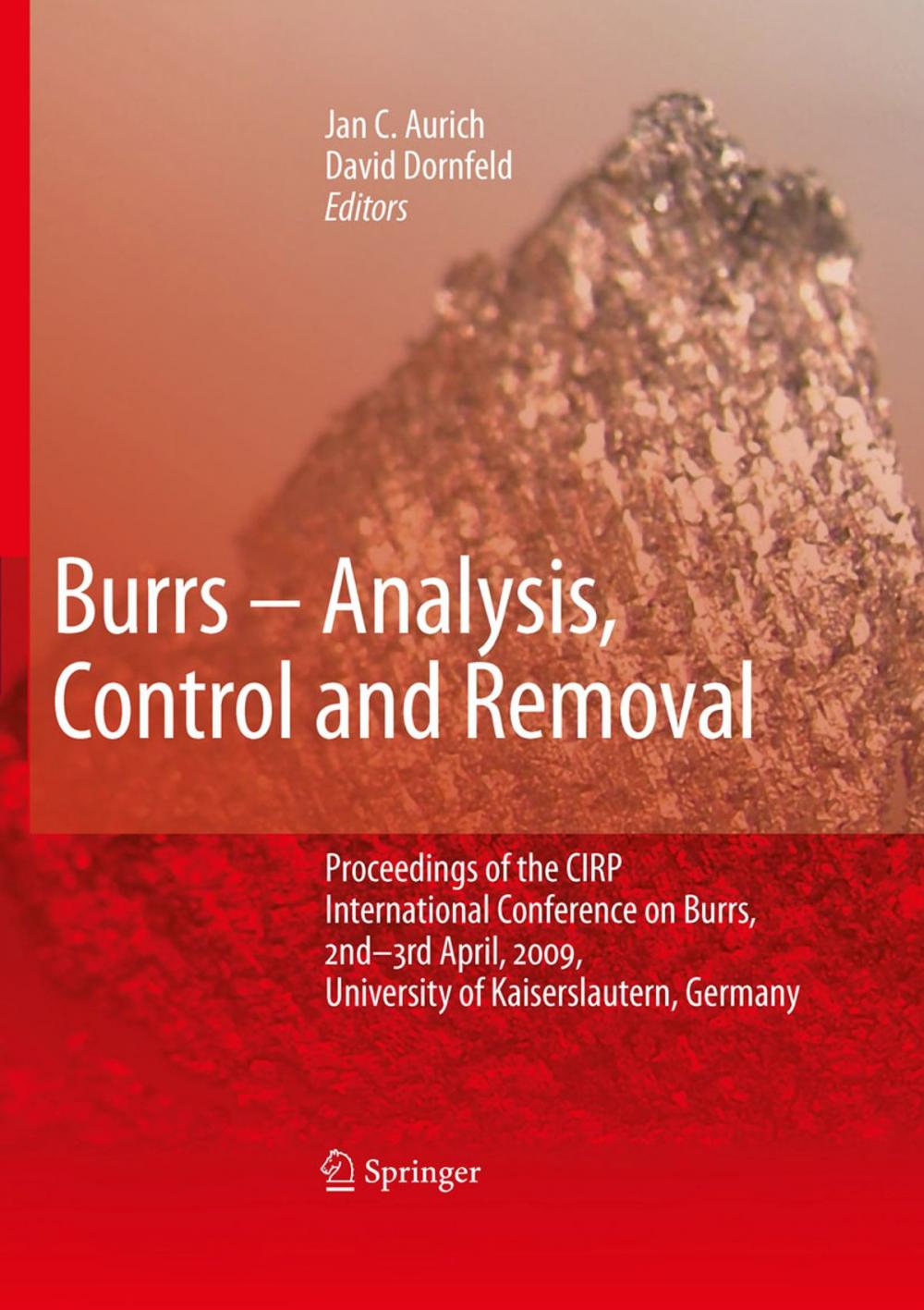 Big bigCover of Burrs - Analysis, Control and Removal