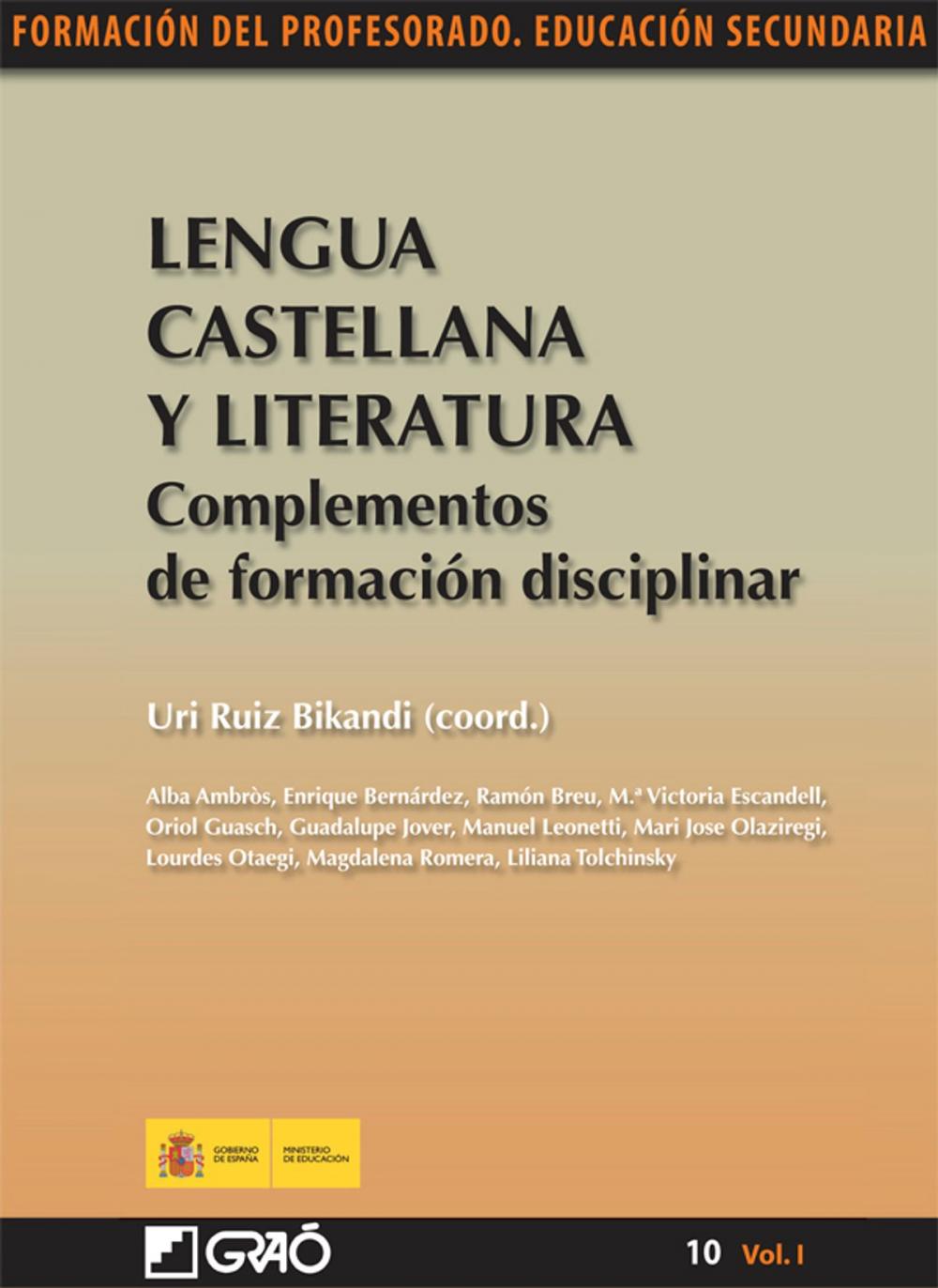 Big bigCover of Lengua Castellana y Literatura. Complementos de formación disciplinar