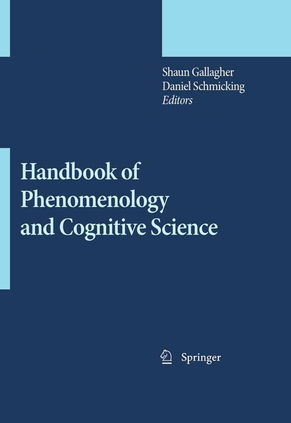 Big bigCover of Handbook of Phenomenology and Cognitive Science