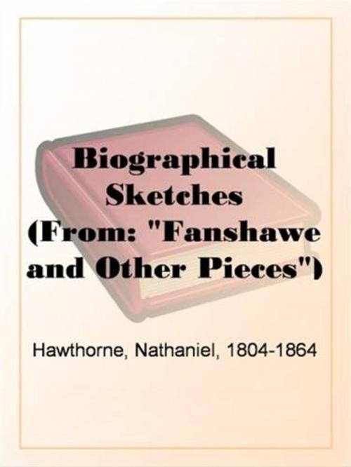 Cover of the book Biographical Sketches by Nathaniel Hawthorne, Gutenberg