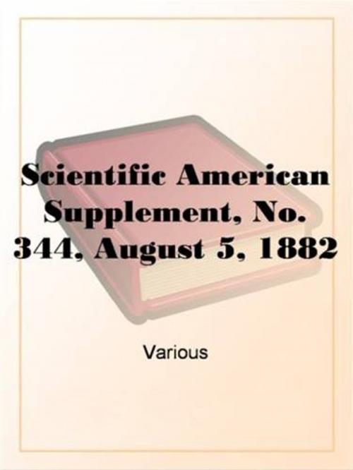 Cover of the book Scientific American Supplement, No. 344, August 5, 1882 by Various, Gutenberg