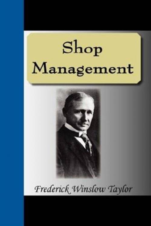 Cover of the book Shop Management by Frederick Winslow Taylor, Gutenberg