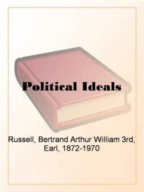 Cover of the book Political Ideals by Bertrand Russell, Gutenberg