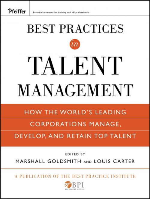 Cover of the book Best Practices in Talent Management by Marshall Goldsmith, Louis Carter, The Best Practice Institute, Wiley