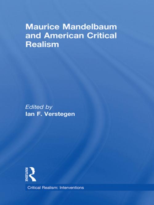 Cover of the book Maurice Mandelbaum and American Critical Realism by , Taylor and Francis