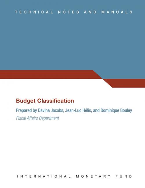 Cover of the book Budget Classification by Dominique Mr. Bouley, Davina Ms. Jacobs, Jean-Luc Hélis, INTERNATIONAL MONETARY FUND