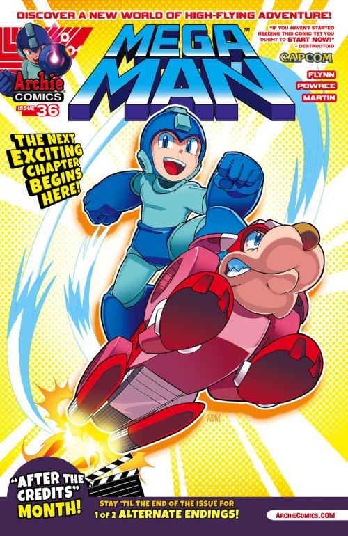 Cover of the book Mega Man #36 by Ian Flynn, John Workman, POWREE, Gary  Martin, Matt Herms, Patrick SPAZ" Spaziante, ", Archie Comic Publications, Inc.