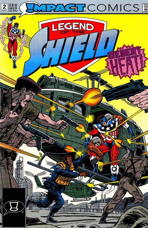 Cover of the book The Legend of The Shield: Impact #2 by Mark Waid, Grant Miehm, A. DeGuzman, Jeff Albrecht, Tom Ziuko, ACP, Inc.