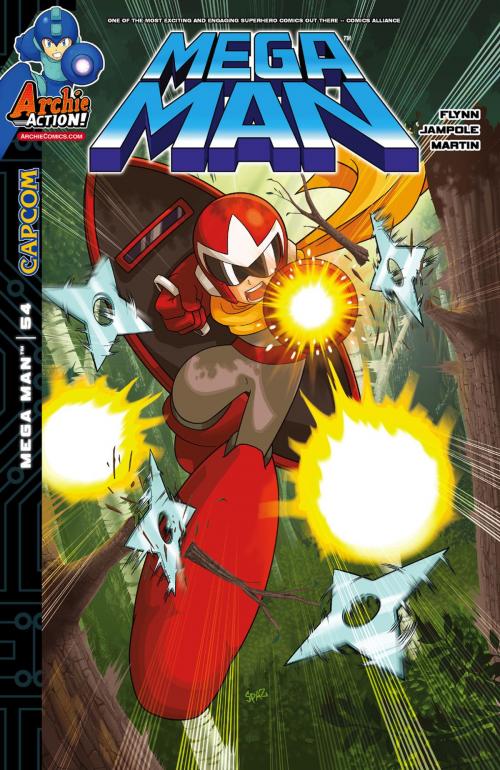 Cover of the book Mega Man #54 by Ian Flynn, John Workman, Ryan Jampole, Gary Martin, Matt Herms, Patrick SPAZ" Spaziante, ", Archie Comic Publications, Inc.