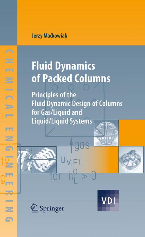 Cover of the book Fluid Dynamics of Packed Columns by Jerzy Mackowiak, Springer Berlin Heidelberg