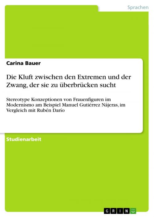 Cover of the book Die Kluft zwischen den Extremen und der Zwang, der sie zu überbrücken sucht by Carina Bauer, GRIN Verlag