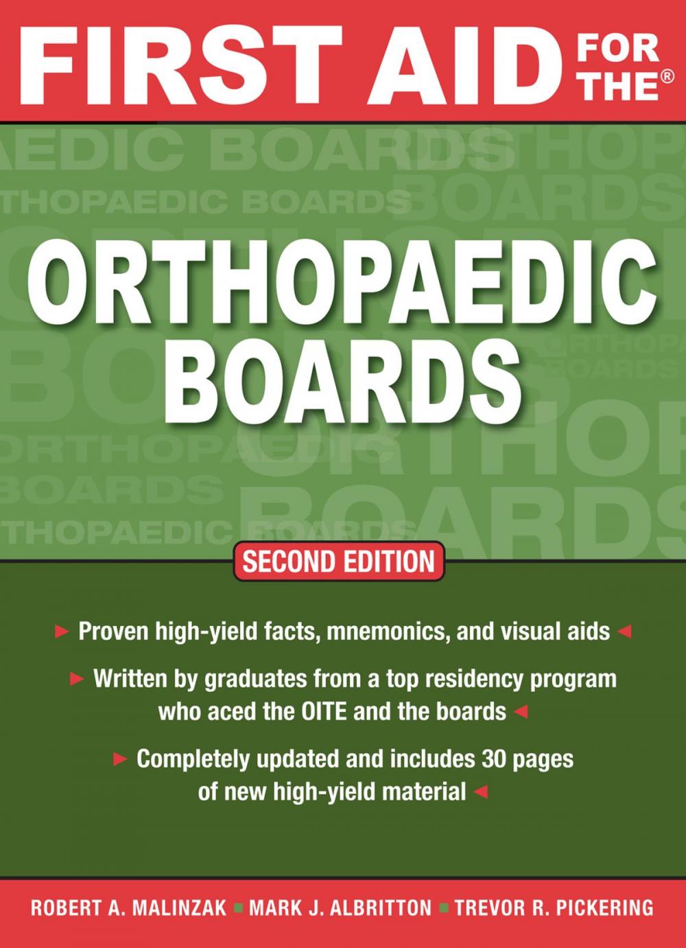 Big bigCover of First Aid for the Orthopaedic Boards, Second Edition