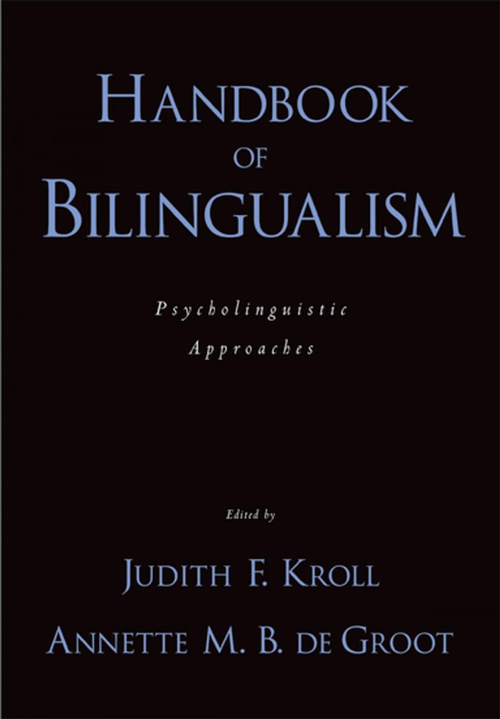 Big bigCover of Handbook of Bilingualism