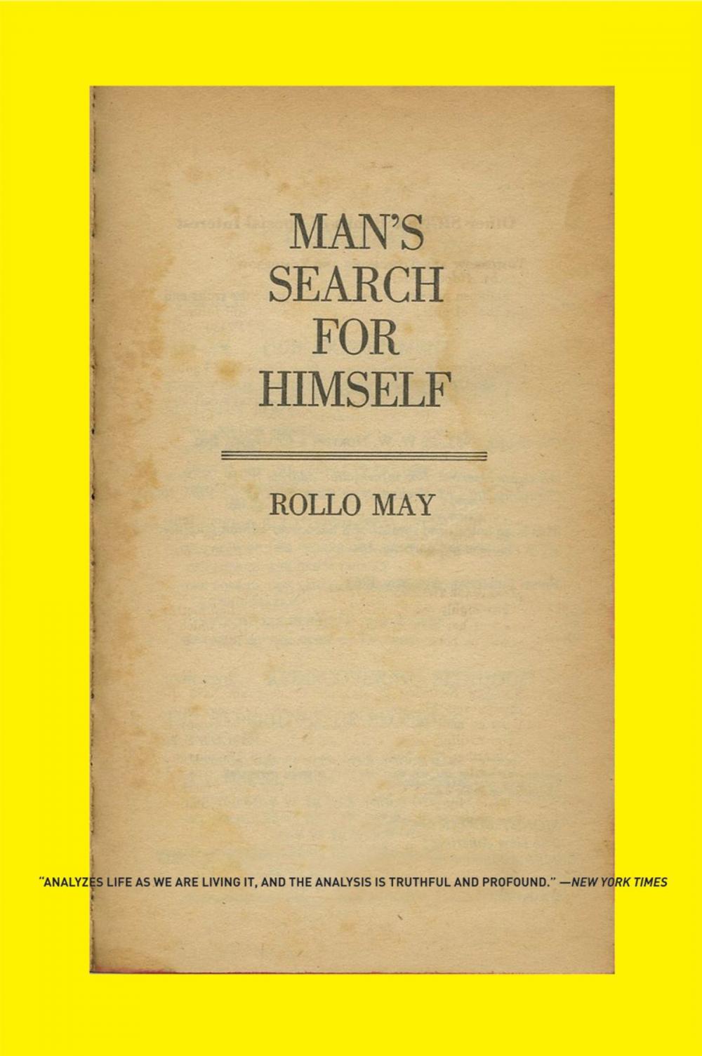 Big bigCover of Man's Search for Himself