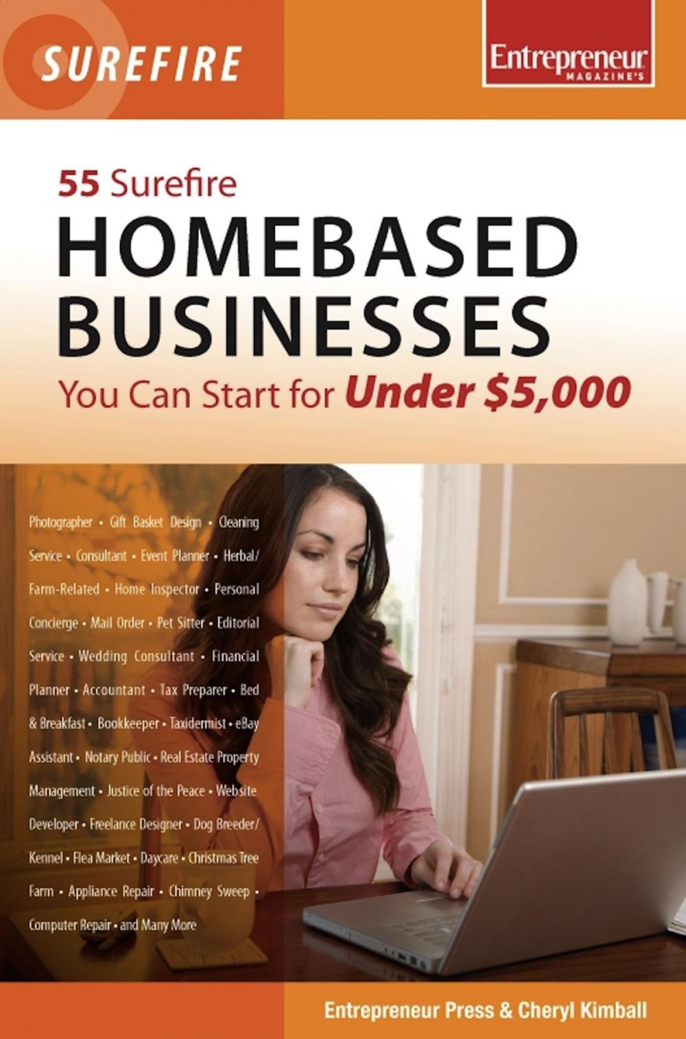 Big bigCover of 55 Surefire Homebased Businesses You Can Start for Under $5000