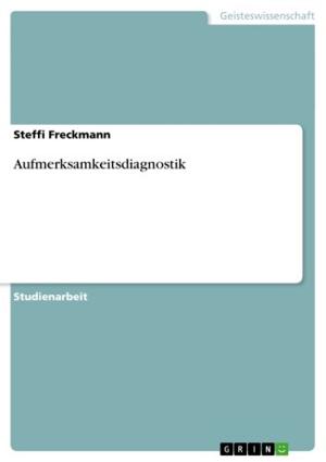 Cover of the book Aufmerksamkeitsdiagnostik by Anonym