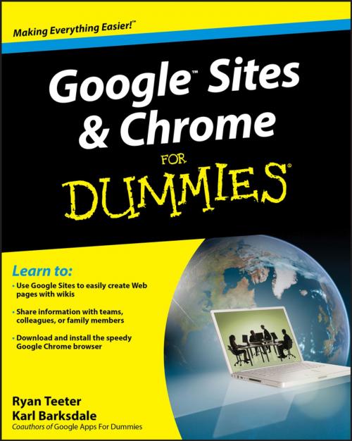 Cover of the book Google Sites and Chrome For Dummies by Ryan Teeter, Karl Barksdale, Wiley