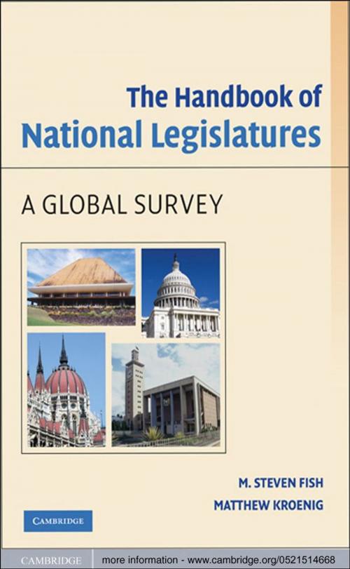 Cover of the book The Handbook of National Legislatures by M. Steven Fish, Matthew Kroenig, Cambridge University Press