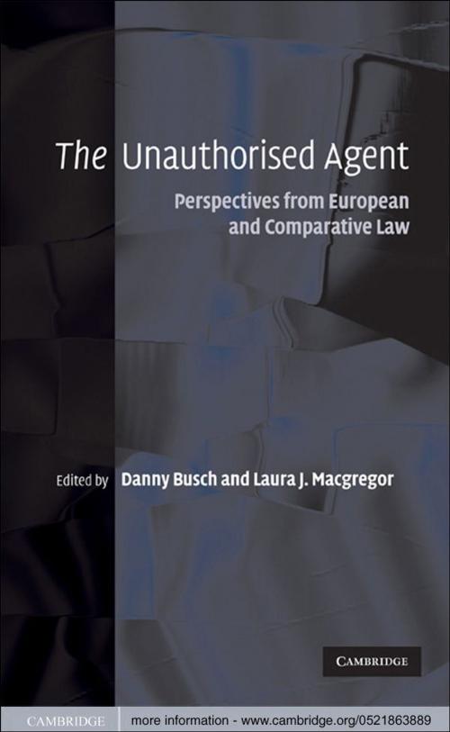 Cover of the book The Unauthorised Agent by , Cambridge University Press