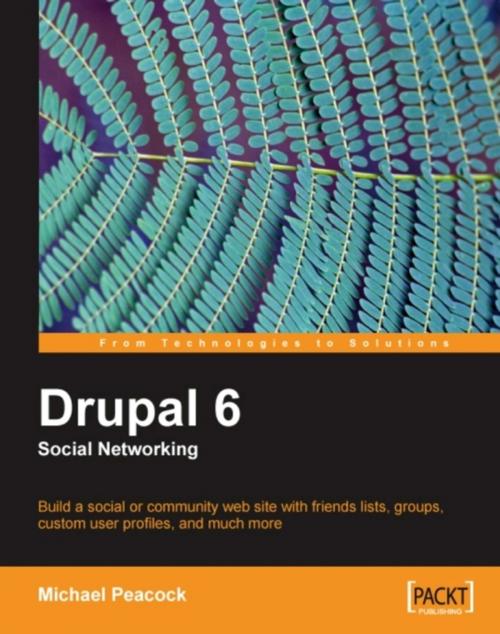 Cover of the book Drupal 6 Social Networking by Michael Peacock, Packt Publishing