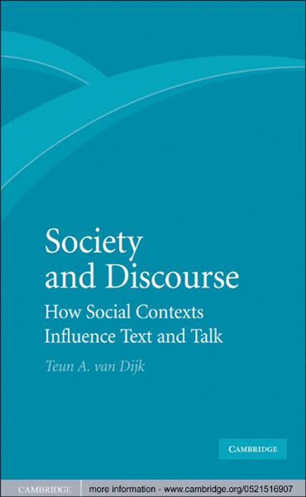 Big bigCover of Society and Discourse