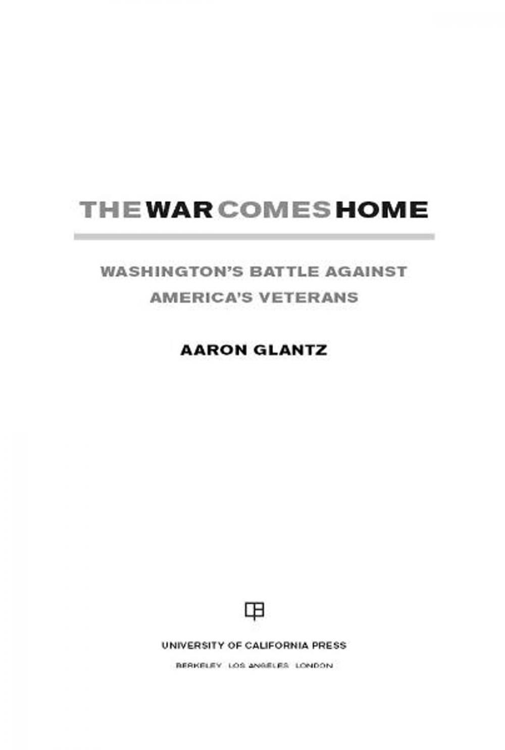 Big bigCover of The War Comes Home