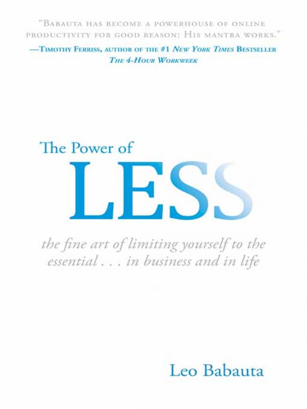 Big bigCover of The Power of Less