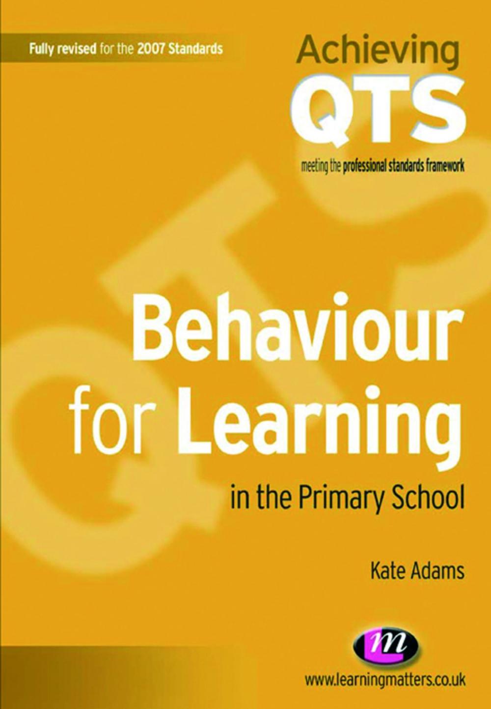 Big bigCover of Behaviour for Learning in the Primary School