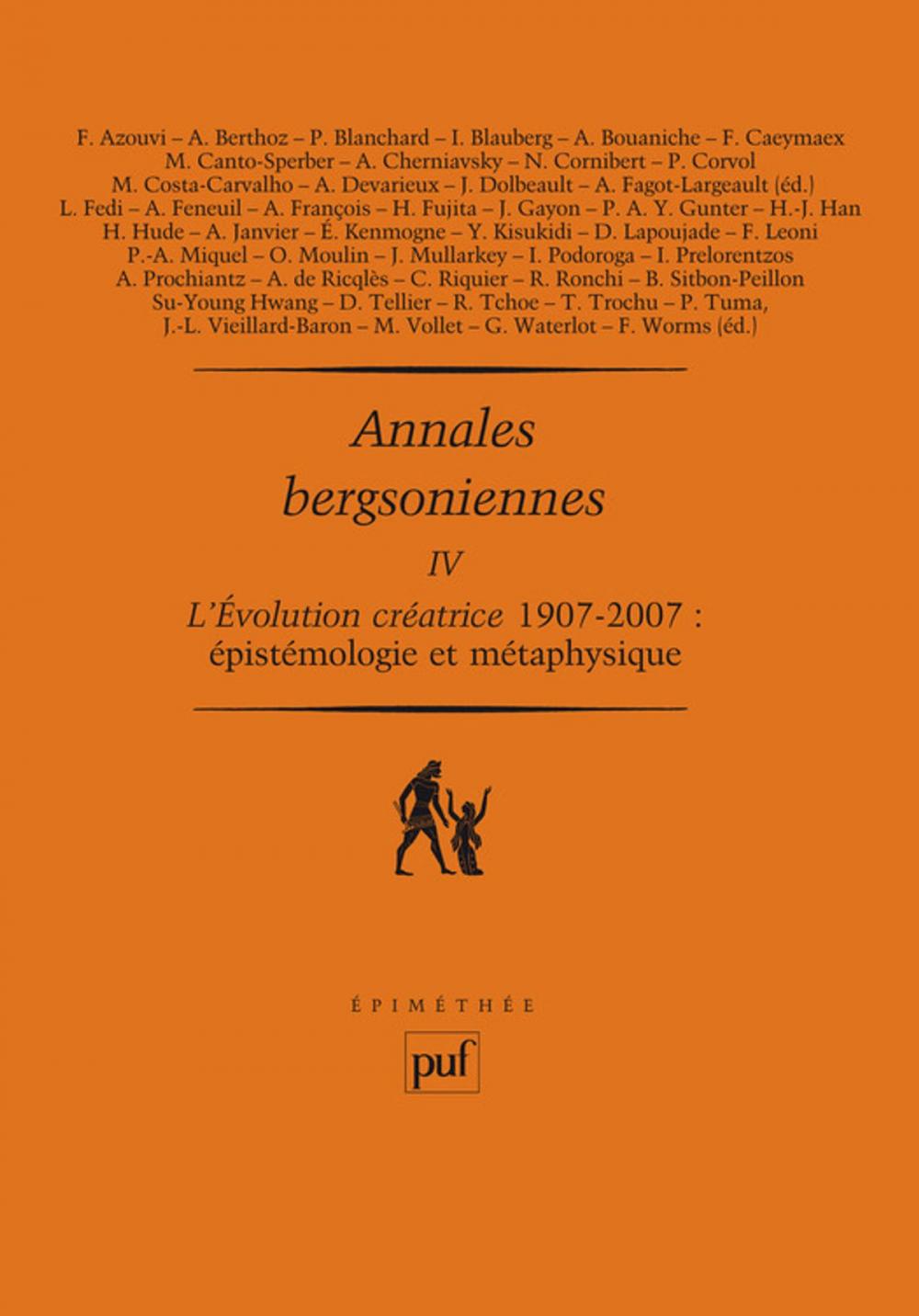 Big bigCover of Annales bergsoniennes, IV