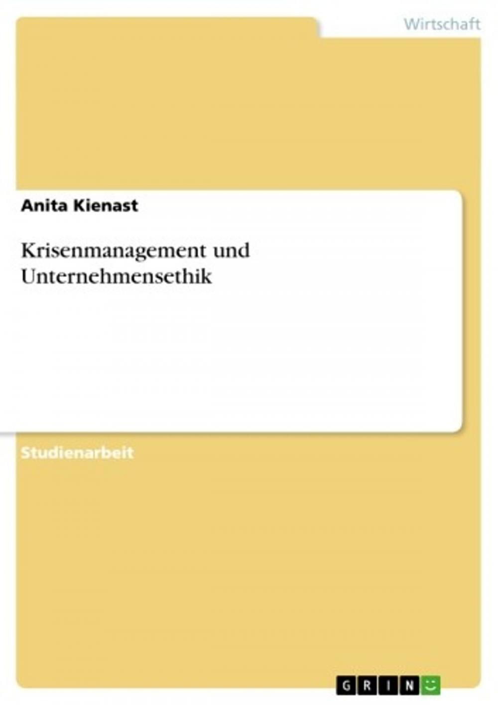 Big bigCover of Krisenmanagement und Unternehmensethik