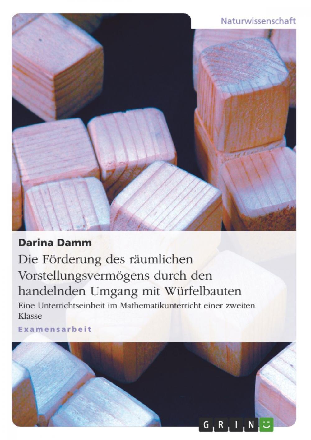 Big bigCover of Die Förderung des räumlichen Vorstellungsvermögens durch den handelnden Umgang mit Würfelbauten