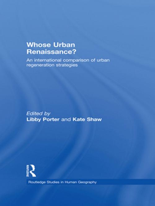 Cover of the book Whose Urban Renaissance? by , Taylor and Francis