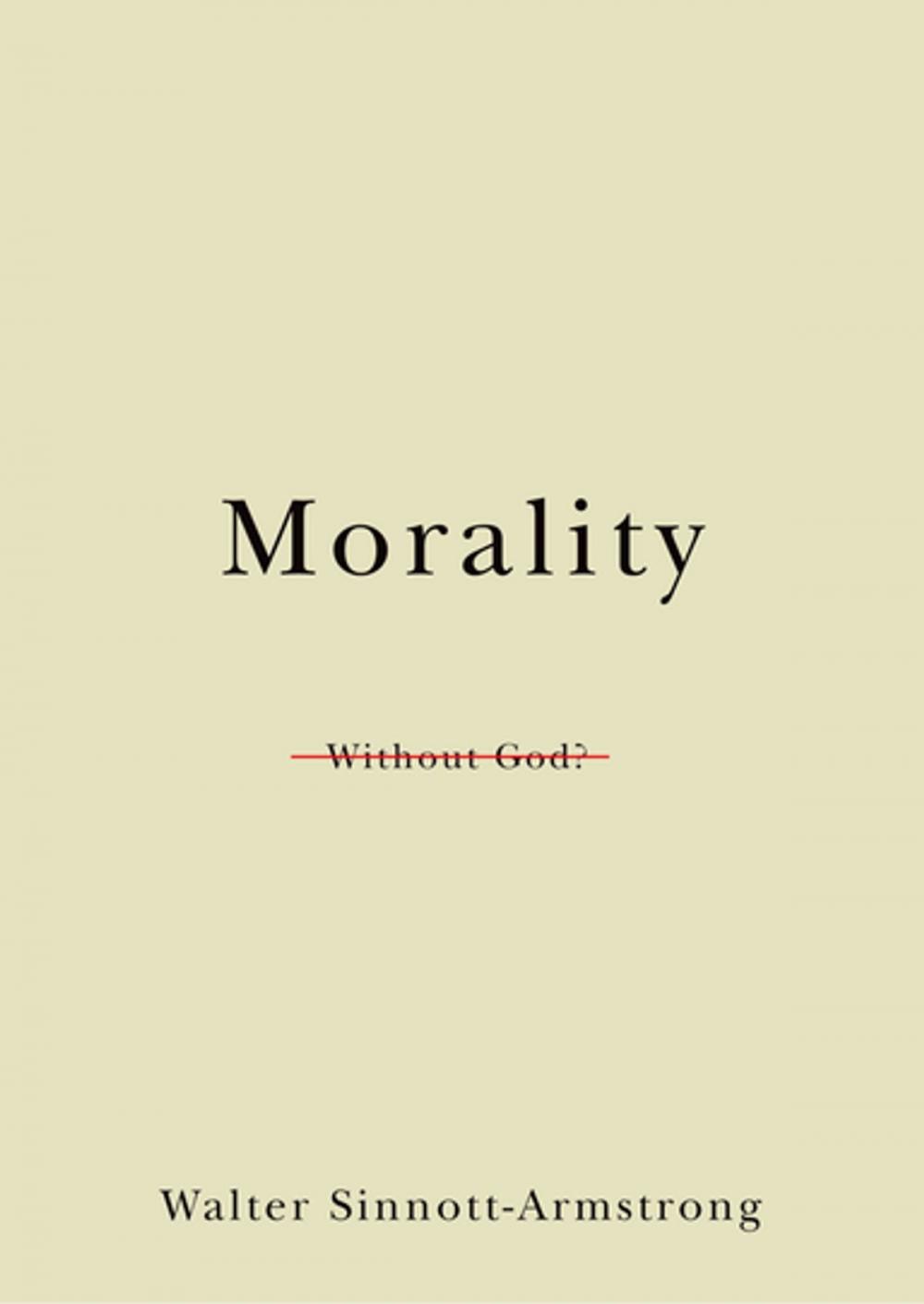 Big bigCover of Morality Without God?