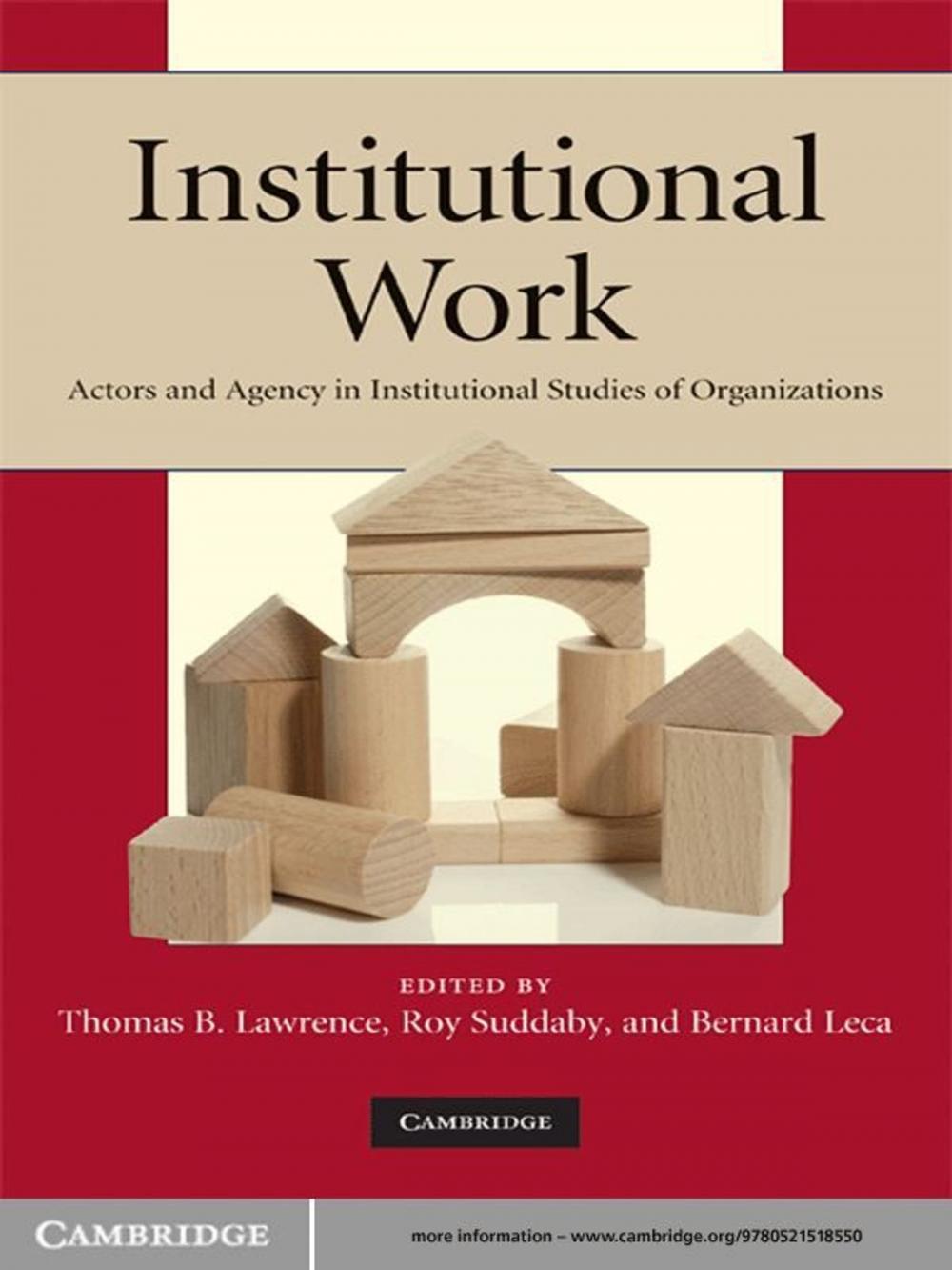 Big bigCover of Institutional Work