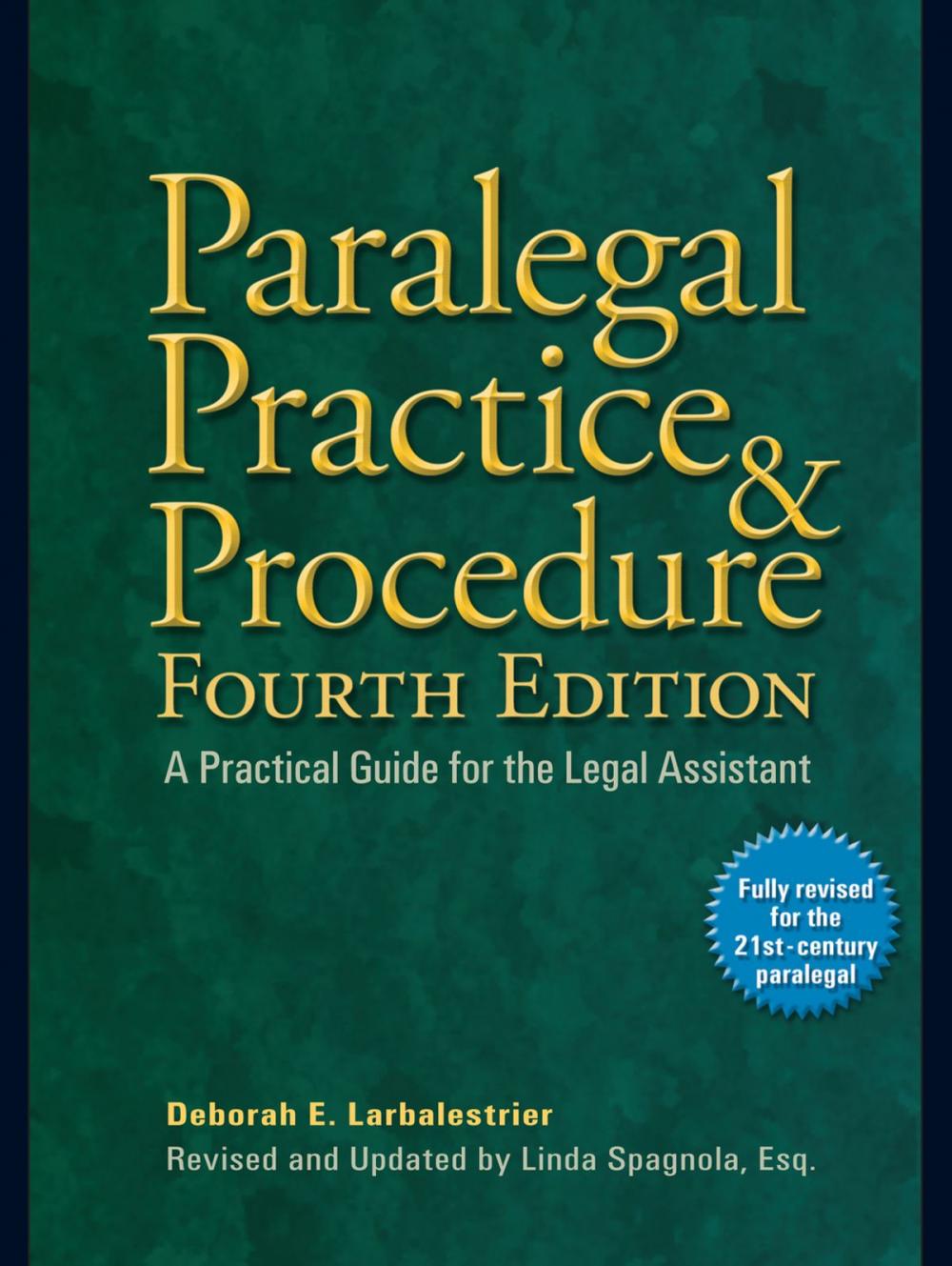 Big bigCover of Paralegal Practice & Procedure Fourth Edition