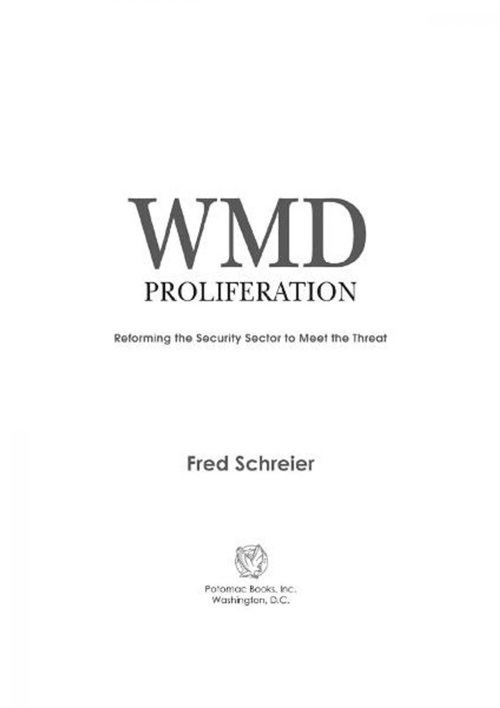 Big bigCover of WMD Proliferation