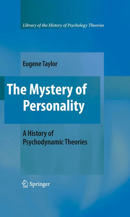Cover of the book The Mystery of Personality by Eugene Taylor, Springer New York