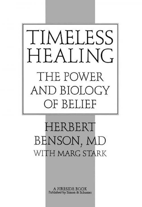 Cover of the book Timeless Healing by Herbert Benson, Scribner