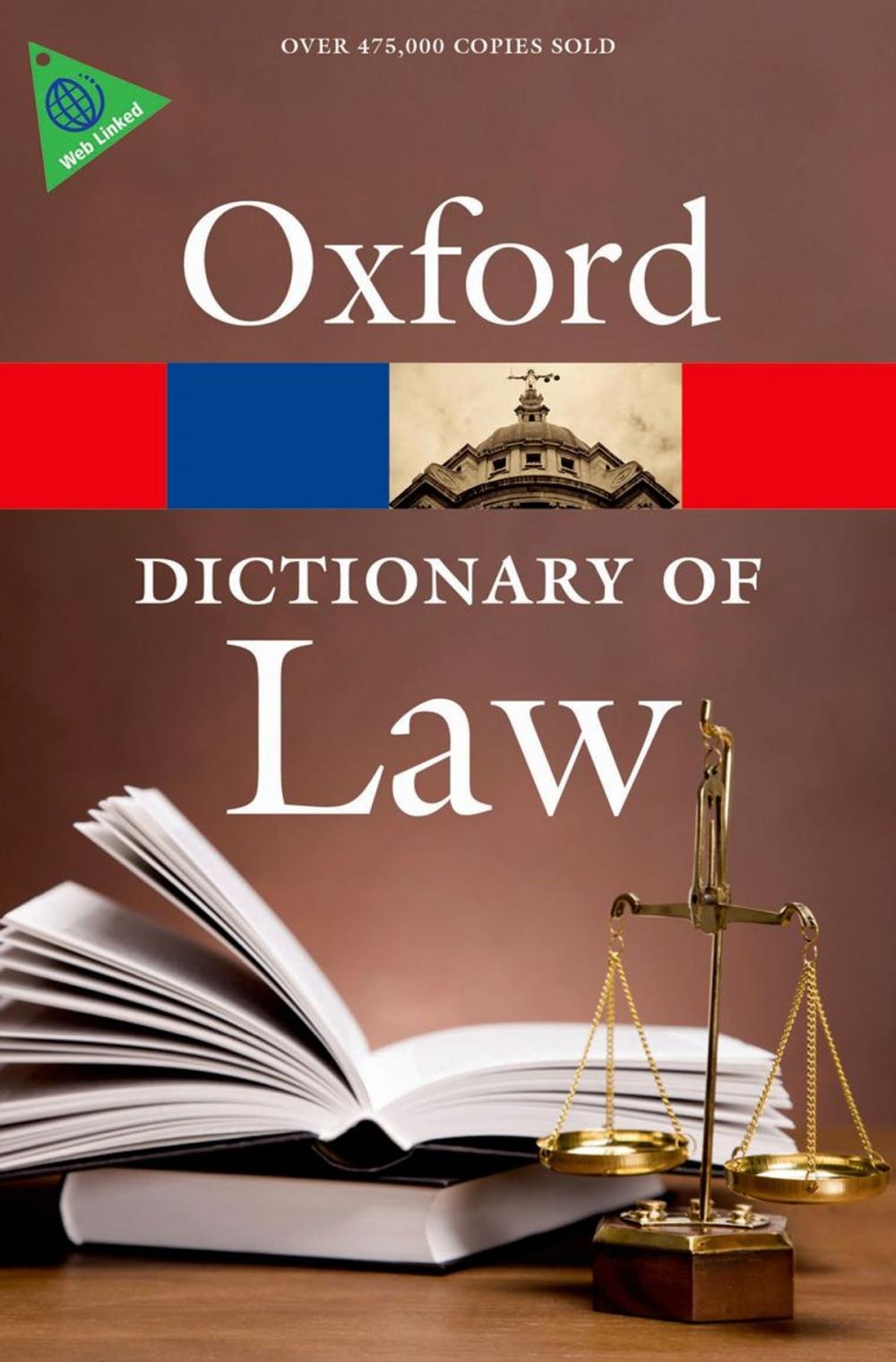 Big bigCover of A Dictionary of Law