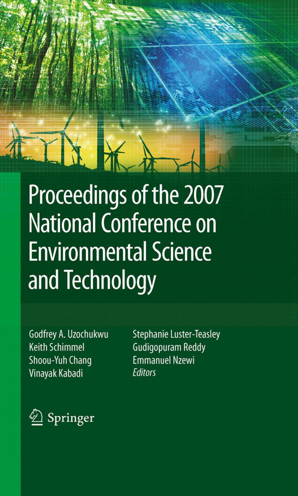 Big bigCover of Proceedings of the 2007 National Conference on Environmental Science and Technology