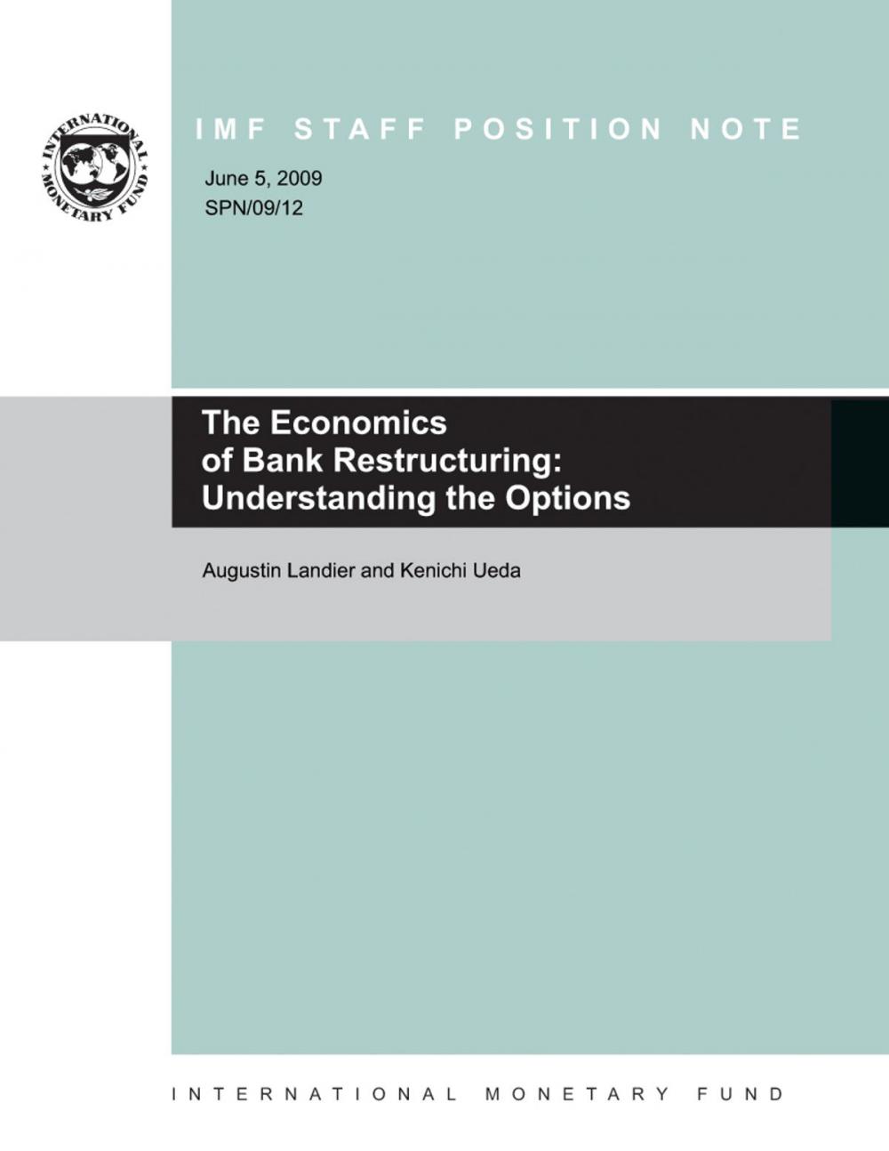 Big bigCover of The Economics of Bank Restructuring: Understanding the Options