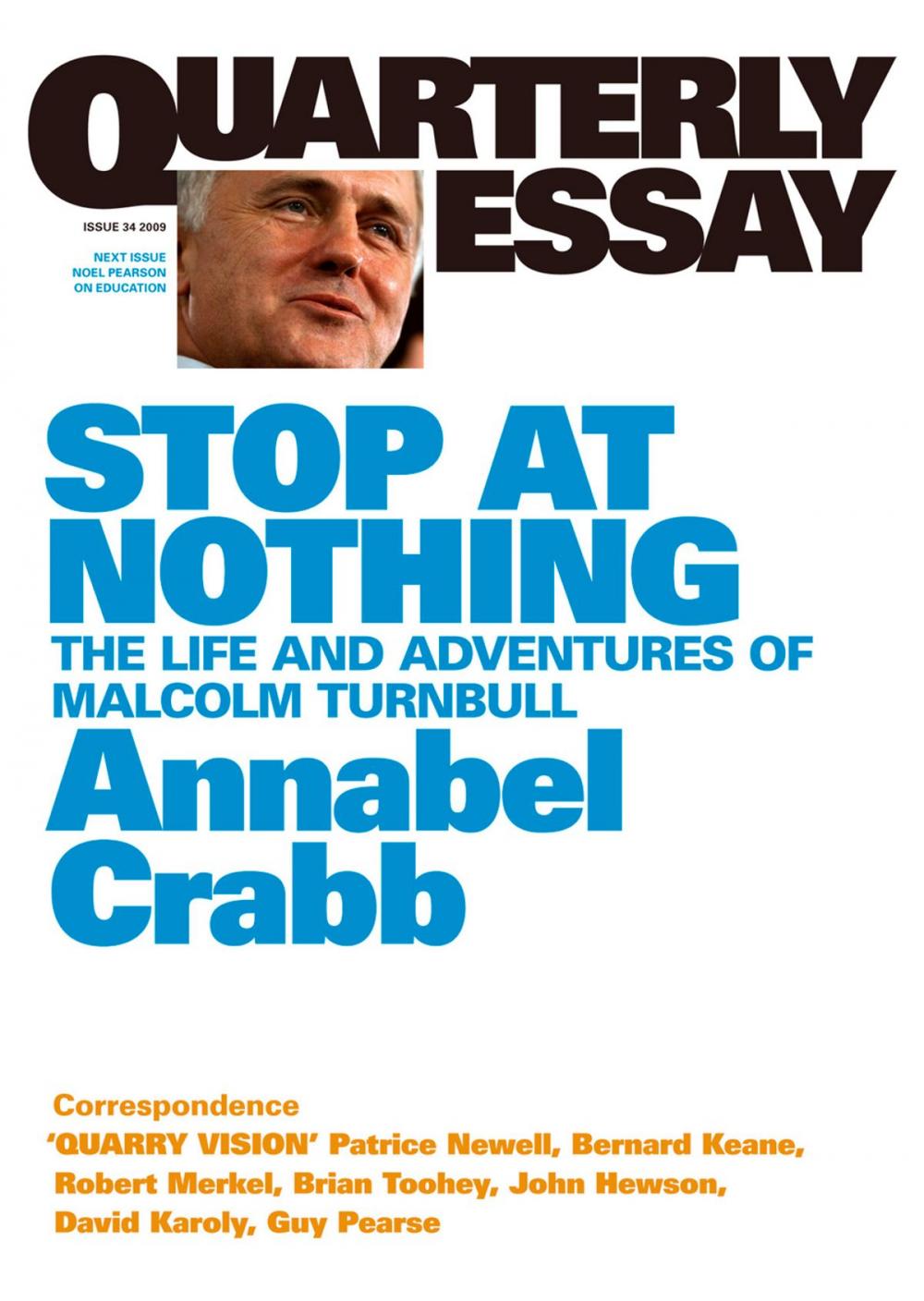 Big bigCover of Quarterly Essay 34 Stop at Nothing