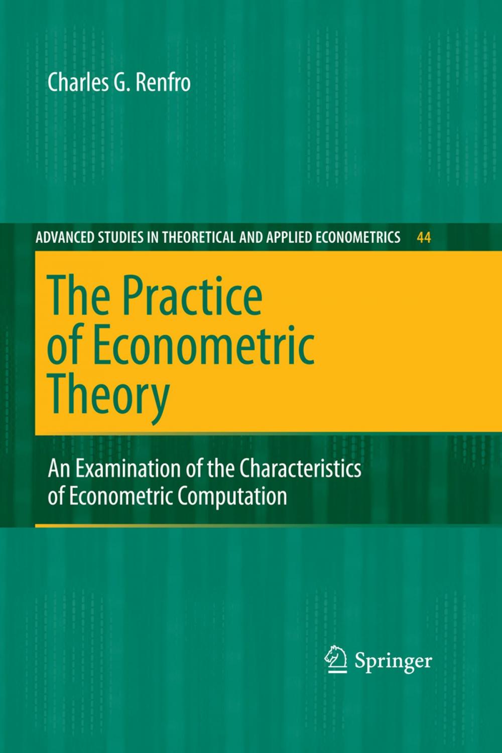 Big bigCover of The Practice of Econometric Theory