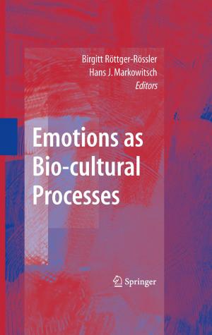 Cover of the book Emotions as Bio-cultural Processes by Roberto J. Galván-Madrid